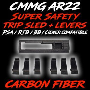 AR-22 super safety trip sled and 6 pack lever kit for 22LR AR-15 platforms