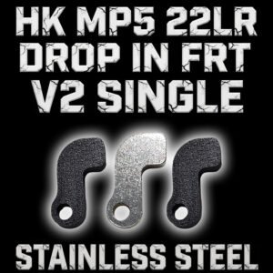 HK MP5 22LR Steel FRT with 2x PET-CF practice triggers - 316 stainless steel forced reset trigger combo