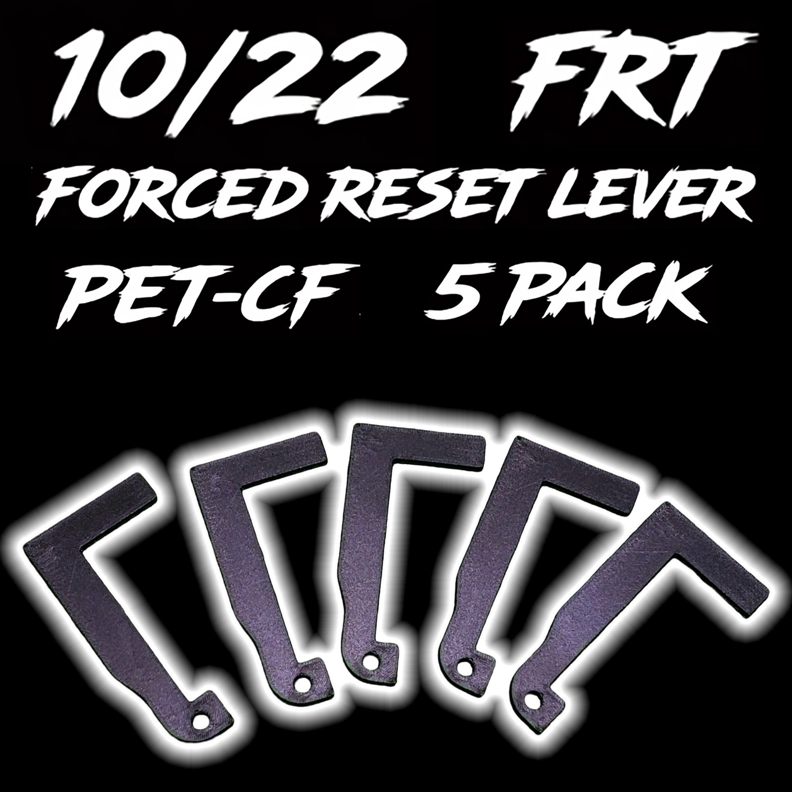 Ruger 10/22 FRT lever 5 pack PET-CF forced reset levers