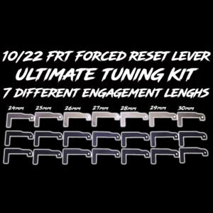 Ruger 10/22 FRT ultimate tuning kit stainless levers 24mm to 30mm